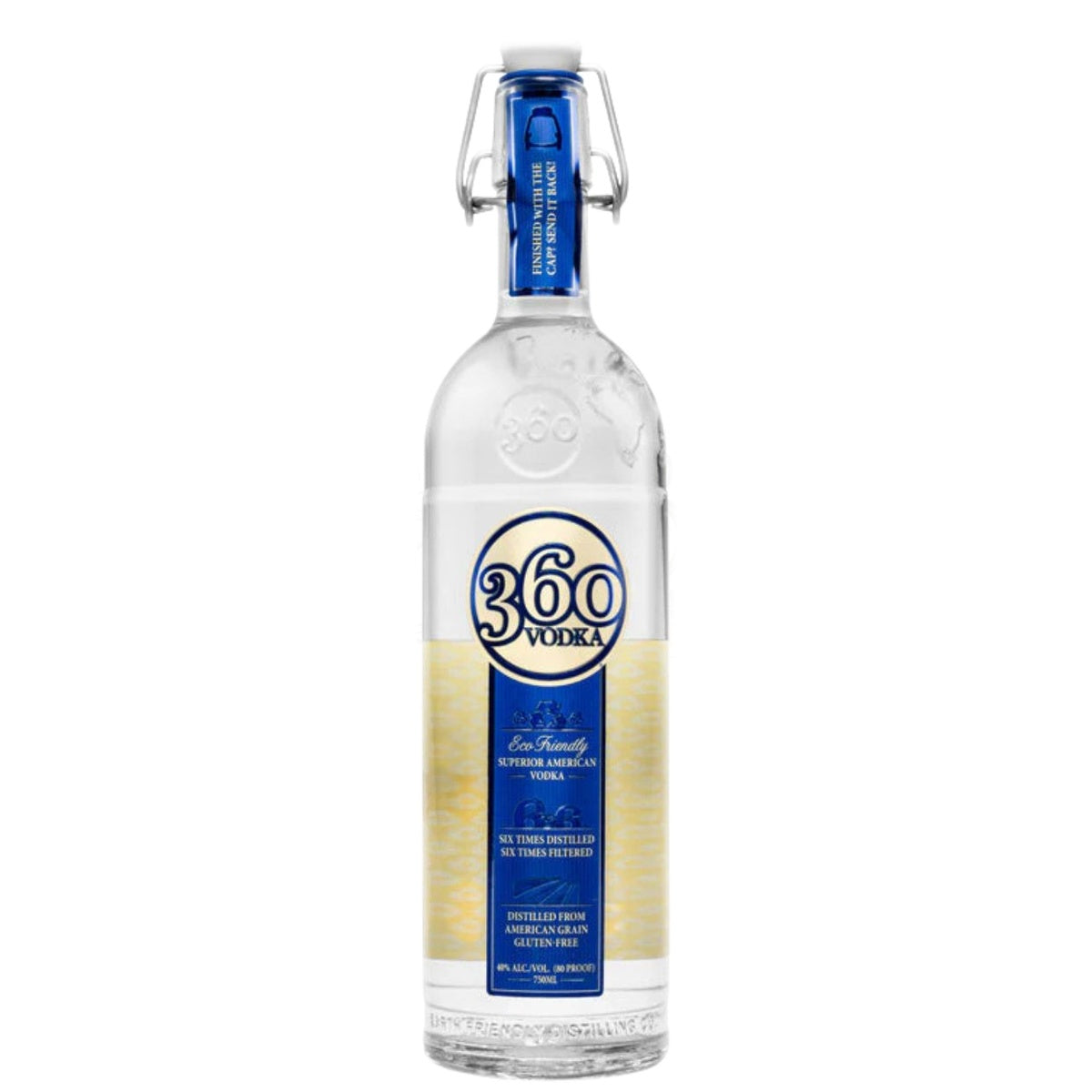 360 Vodka Superior American Vodka - Whisky and Whiskey