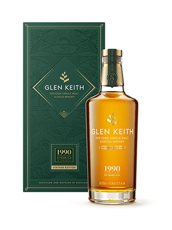 Glen Keith 33 Year Old 1990 Vintage Single Malt Scotch Whisky