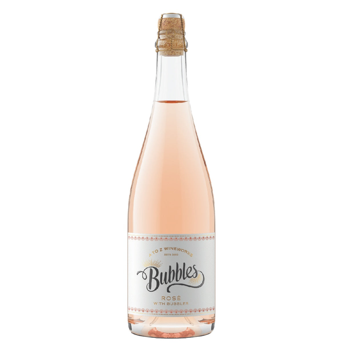 A To Z Wineworks Sparkling Rose Bubbles Oregon