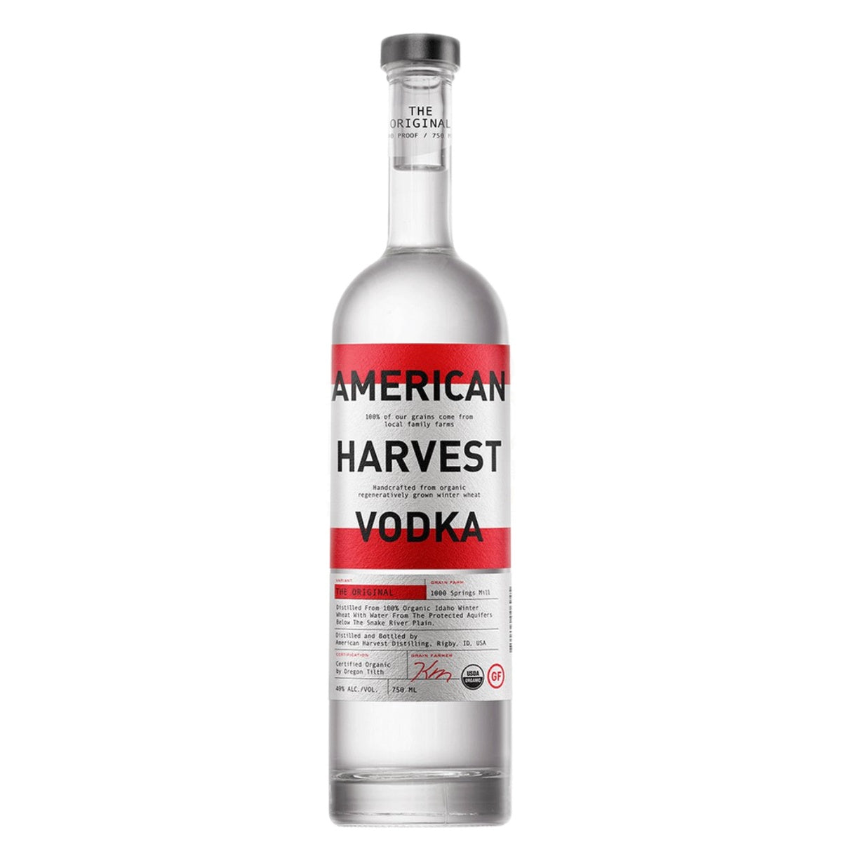 American Harvest Organic Vodka - Whisky and Whiskey