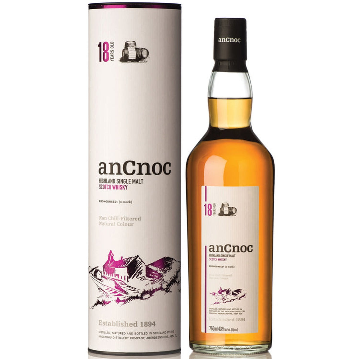 Ancnoc 18 Year Single Malt Scotch Whisky