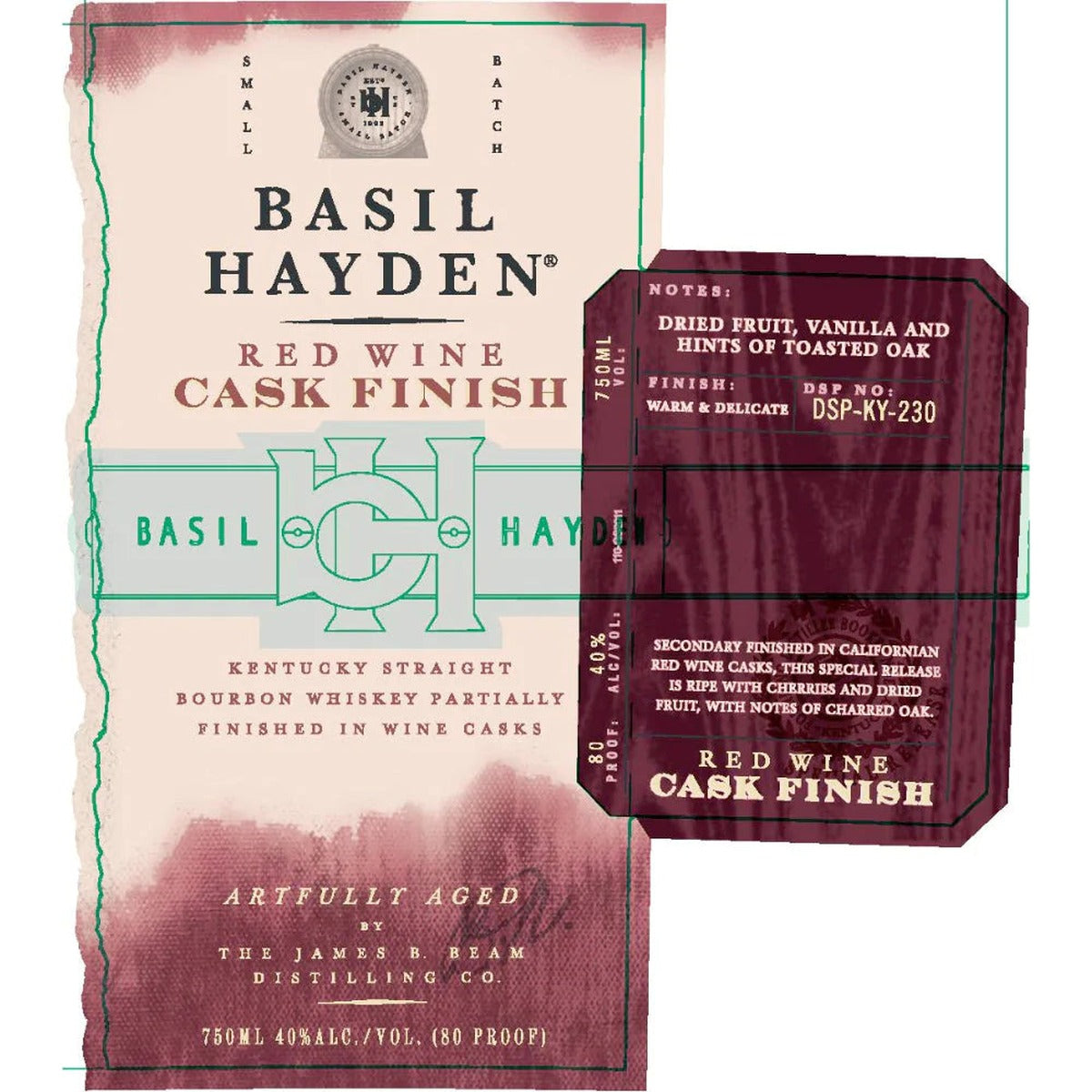 Basil Hayden Red Wine Cask Finish Bourbon Whiskey