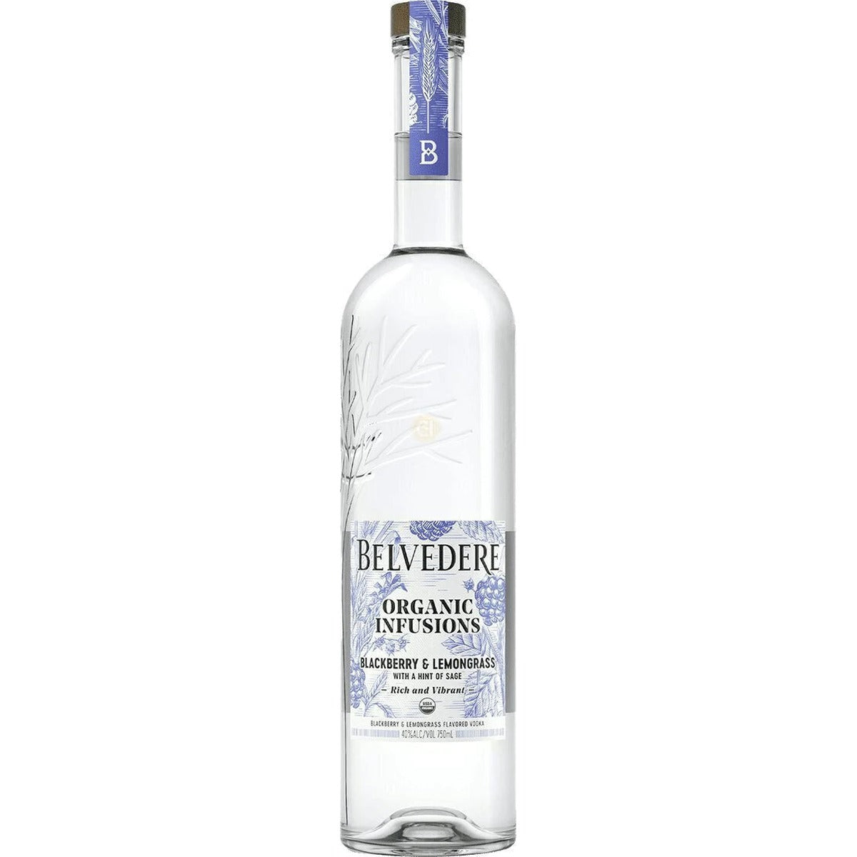 Belvedere Vodka Organic Infusions Blackberry & Lemongrass