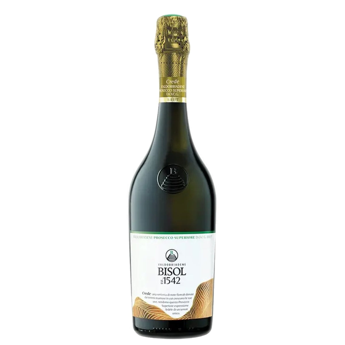 Bisol Prosecco di Valdobbiadene Superiore Brut Crede - Whisky and Whiskey