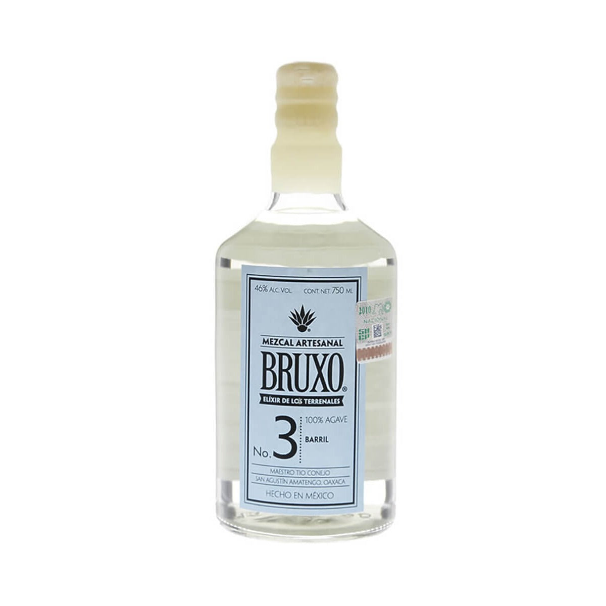 Bruxo Mezcal Artesanal Joven No. 3 Barril
