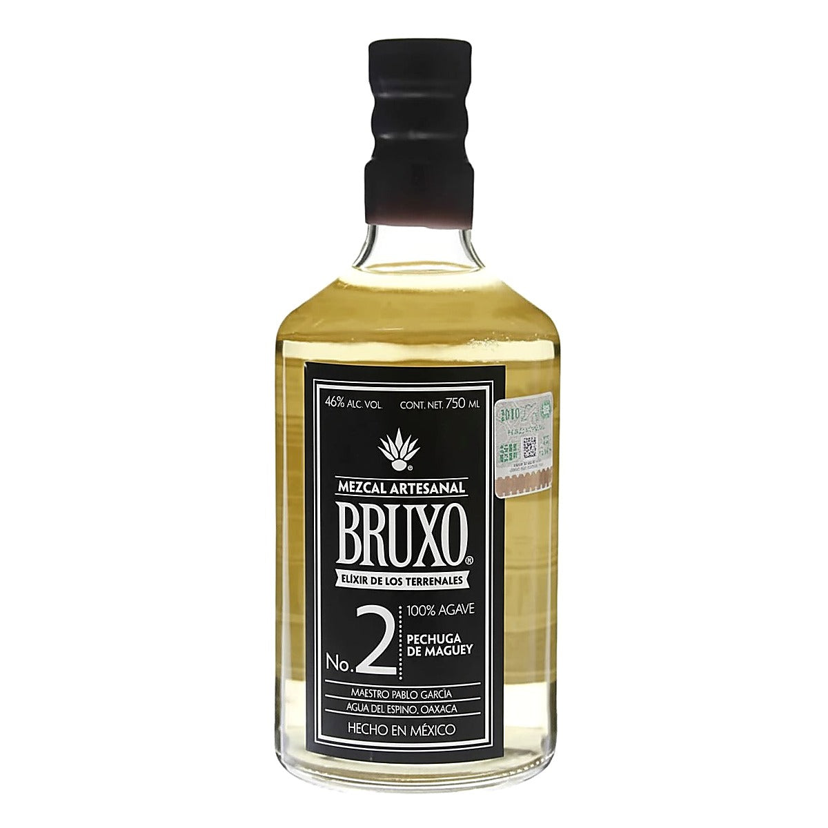 Bruxo Mezcal Artesanal No. 2 Espadin Barril Pechuga De Maguey