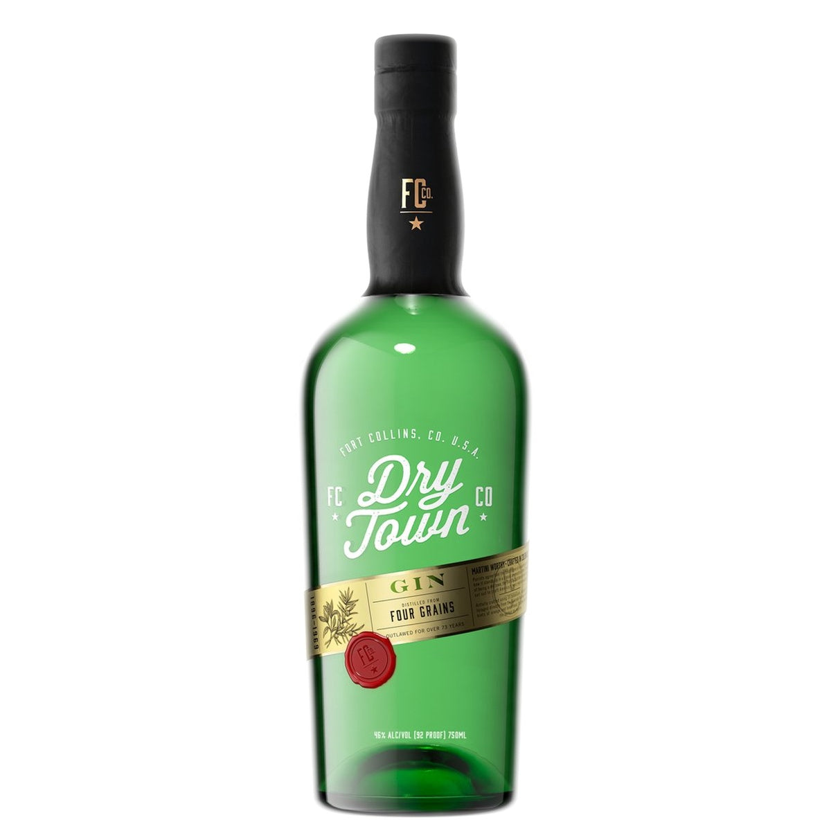 Dry Town Dry Gin Distilled From Four Grain - Whisky and Whiskey