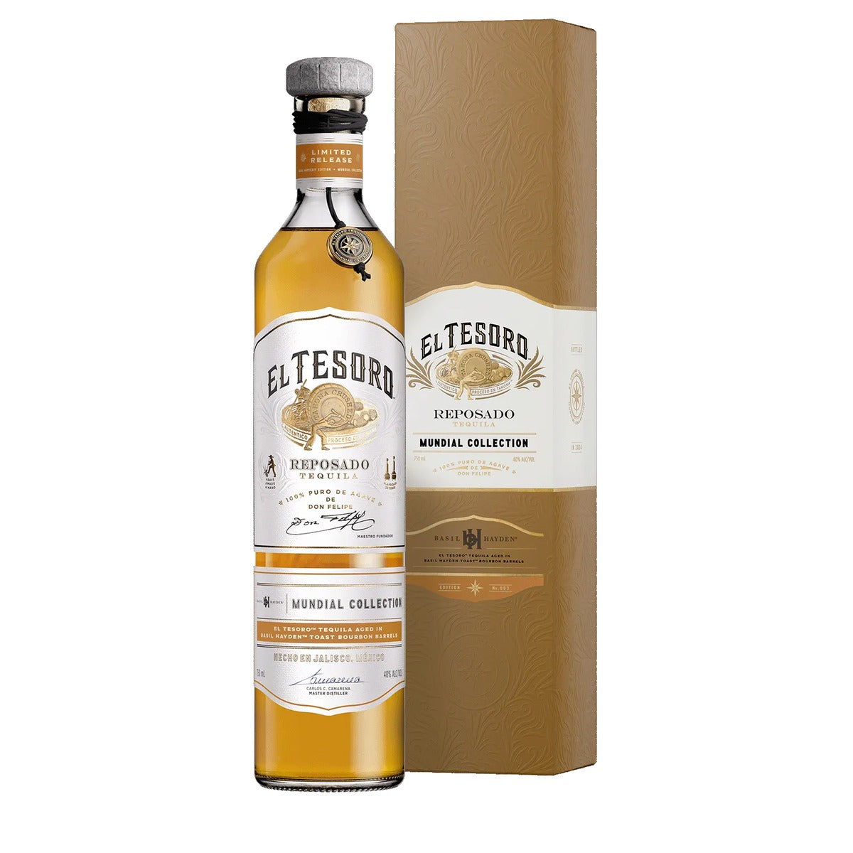El Tesoro Mundial Collection: Basil Hayden Toast Edition Reposado Tequila