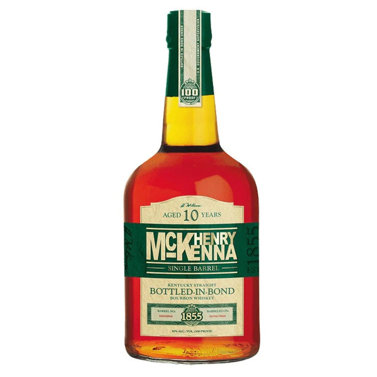Henry McKenna 10 Year Old Single Barrel Bourbon Whiskey