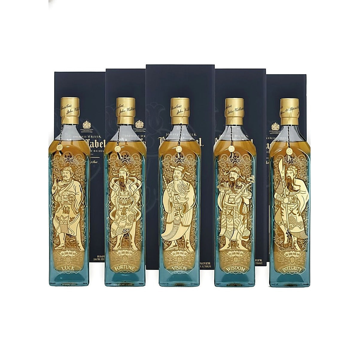 JOHNNIE WALKER Blue Label 5 Gods of Wealth Collection