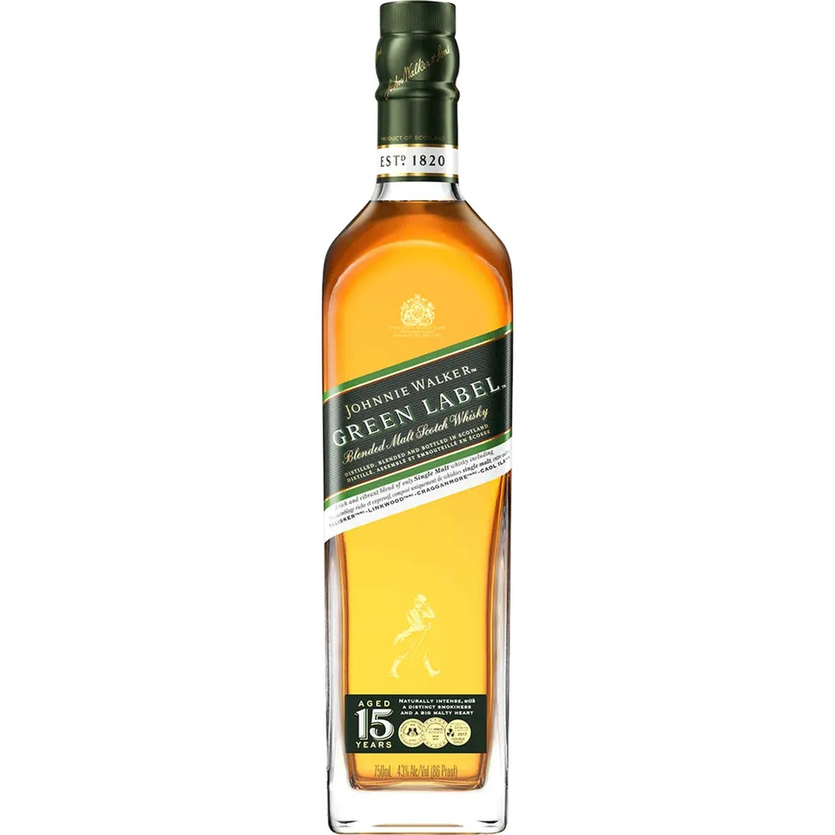 Get Johnnie Walker Green Label 750ml Online. Checkout reviews and
