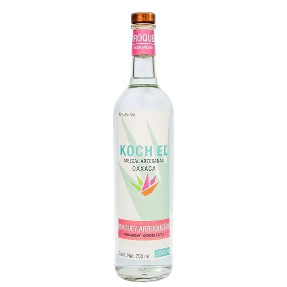 Koch El Mezcal Artesanal Joven Maguey Arroqueño De Rio De Ejutla 94 - Whisky and Whiskey