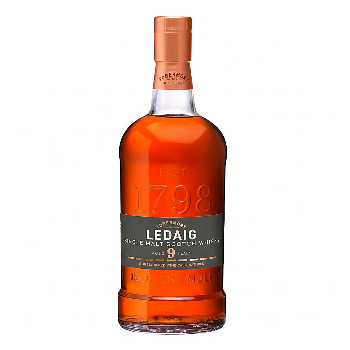 Ledaig 9 Year Bordeaux Red Wine Cask Matured Single Malt Scotch Whisky