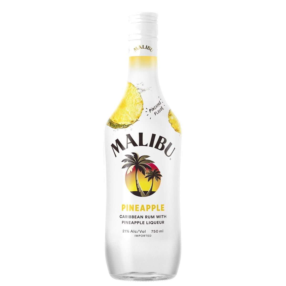 Malibu Flavored Caribbean Rum With Pineapple Liqueur - Whisky and Whiskey