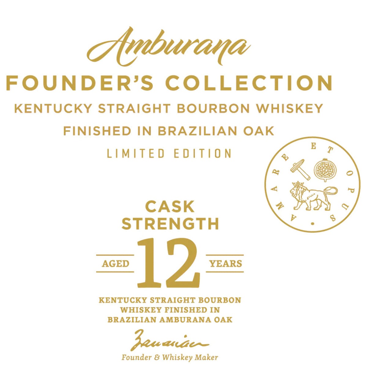Rabbit Hole Founder's Collection: Amburana 12 Year Straight Bourbon