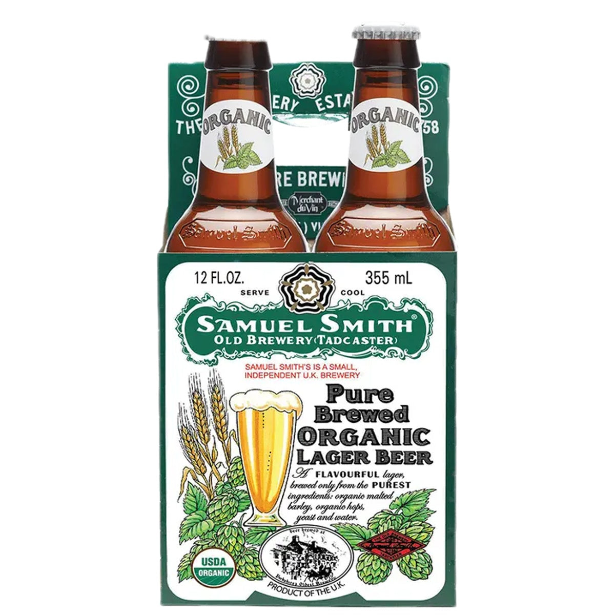 Samuel Smith Organic Lager Beer Pure Brewed 12 Pack
