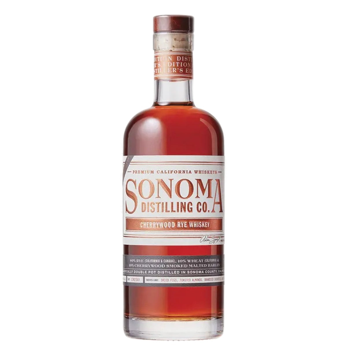 Sonoma Distilling Cherrywood Rye Whiskey - Whisky and Whiskey