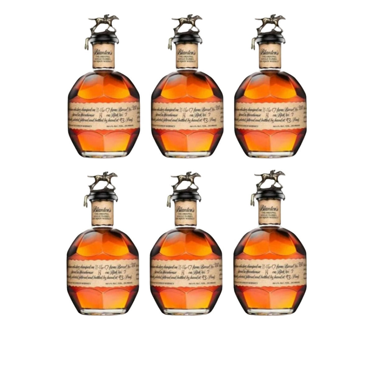 The Blanton's Single Barrel Bourbon Six Pack Bundle