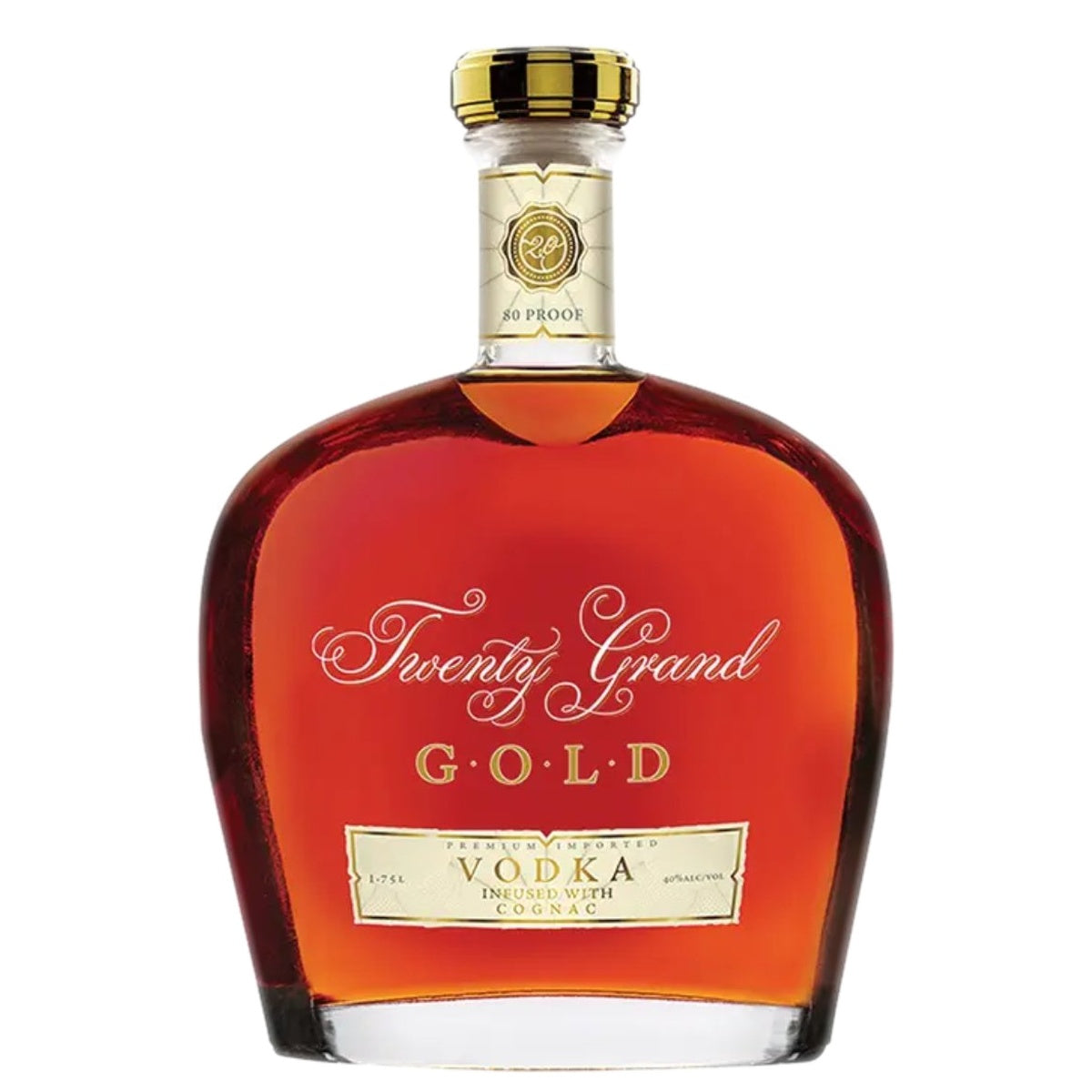 Twenty Grand Gold Vodka Infused with Cognac - Whisky and Whiskey
