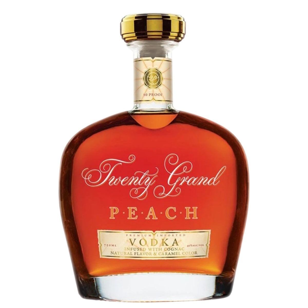 Twenty Grand Peach Vodka Cognac - Whisky and Whiskey