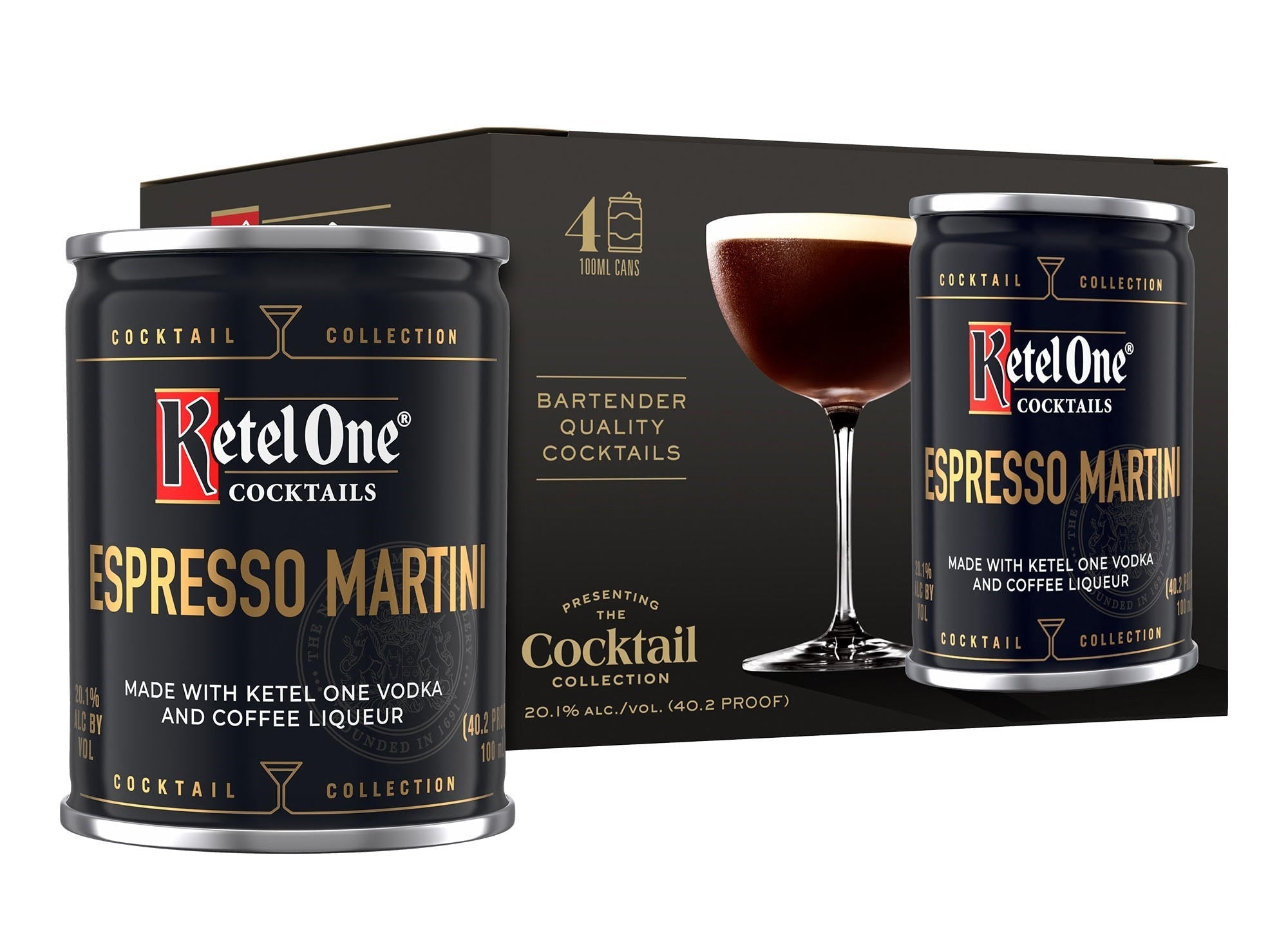 Ketel One Cocktails Espresso Martini 4 Pack (Pre-Sale)