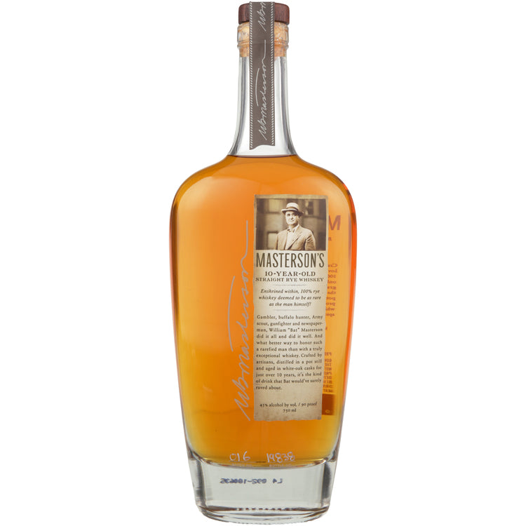 Masterson's 10 Year Old Canadian Straight Rye Whiskey