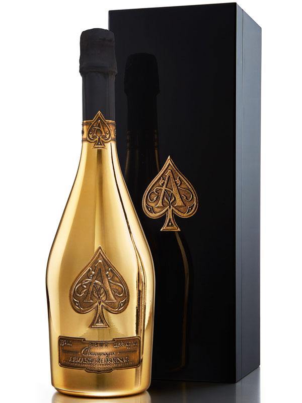 Ace of Spades Gold Armand De Brignac Champagne Empty Box Sleeve