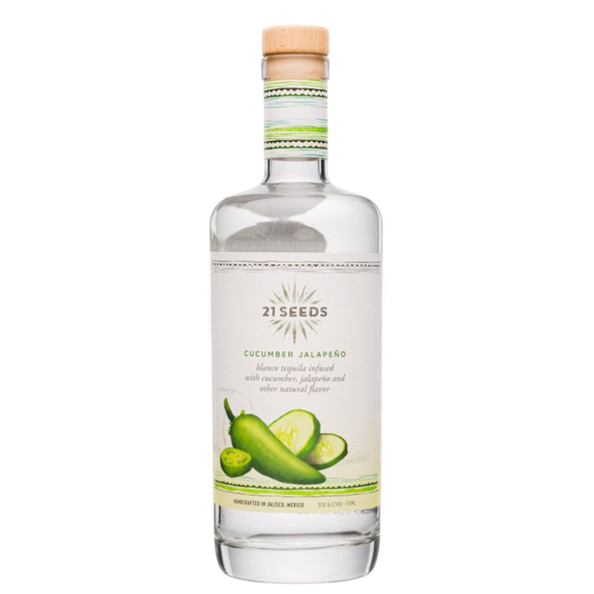 21 Seeds Cucumber Jalapeño Tequila - Whisky and Whiskey