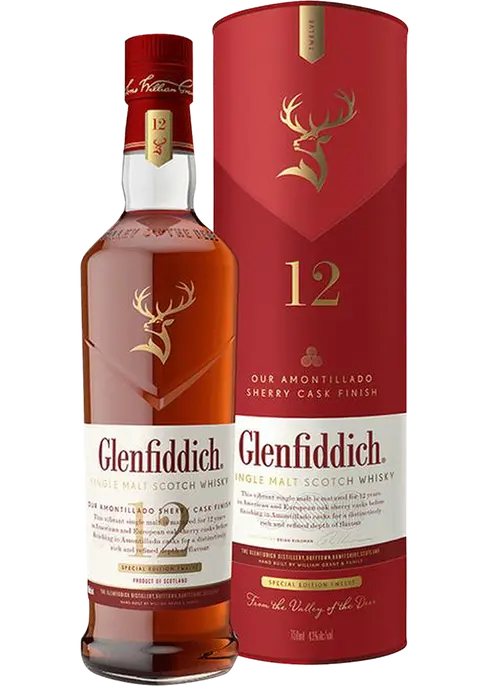 Glenfiddich 12 Year Old Sherry Cask Single Malt Scotch Whisky