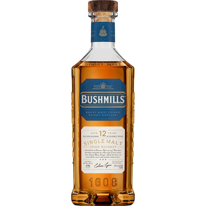 Bushmills 12 Year Old Single Malt Irish Whiskey