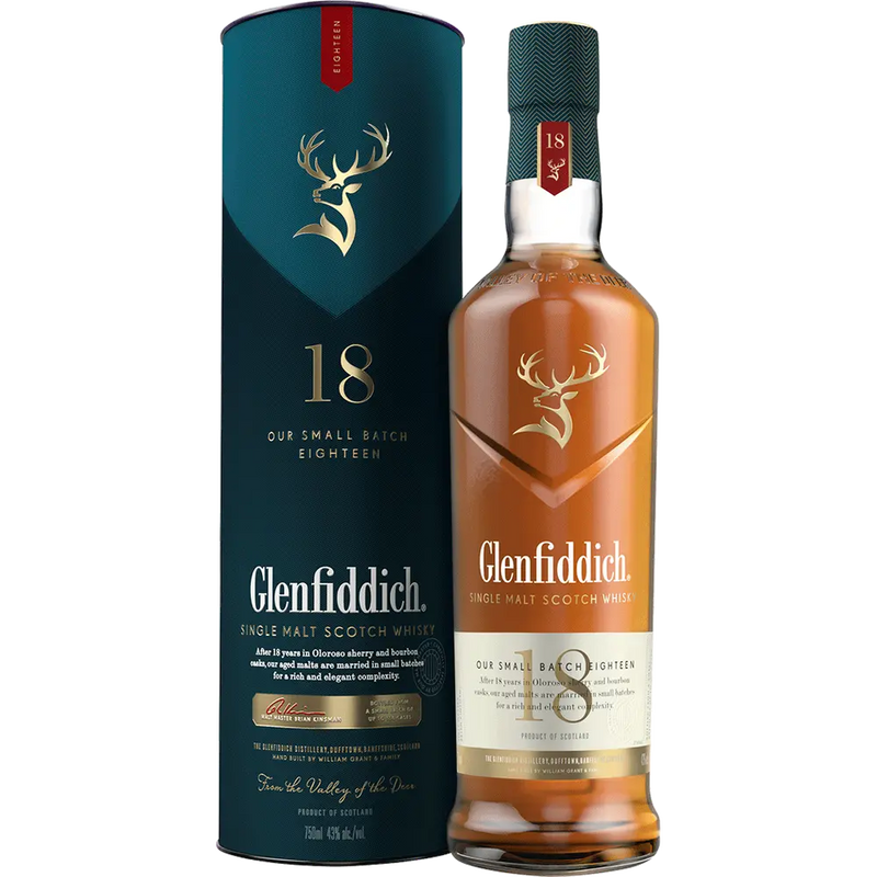 Glenfiddich 18 Year Old Single Malt Scotch Whisky