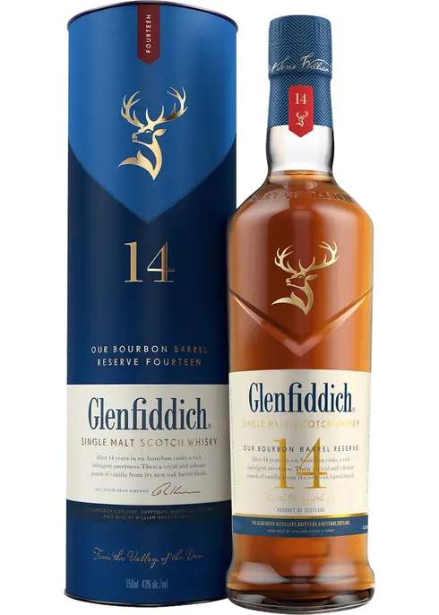 Glenfiddich 14 Year Old Bourbon Barrel Reserve Single Malt Scotch Whisky