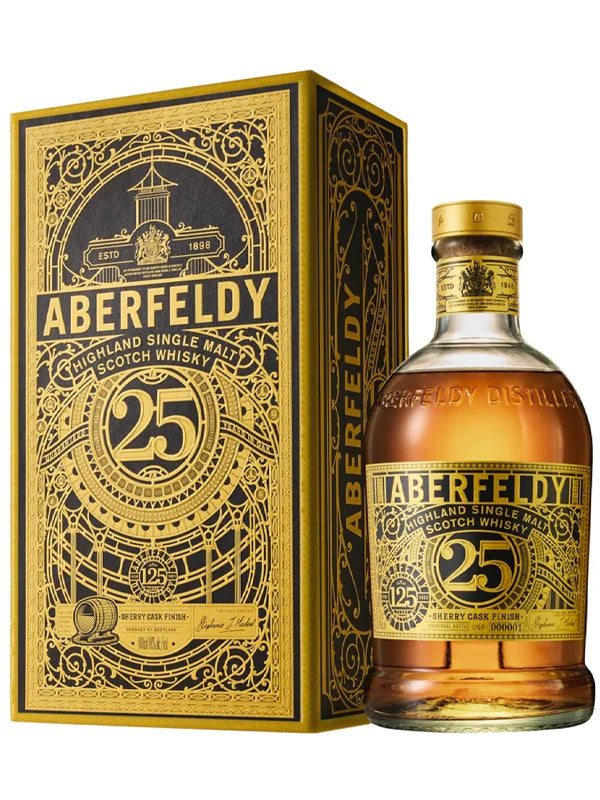 ABERFELDY 25 Year Old 125th Anniversary Limited Edition Scotch Whisky