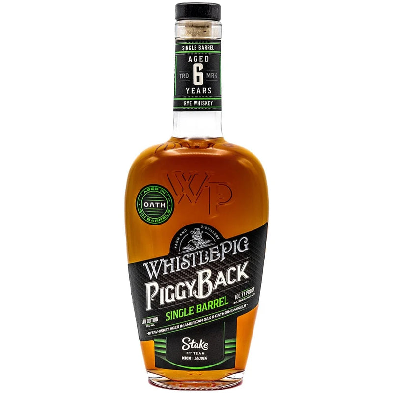 WhistlePig PiggyBack Stake F1 Team Kick Sauber Rye Whiskey