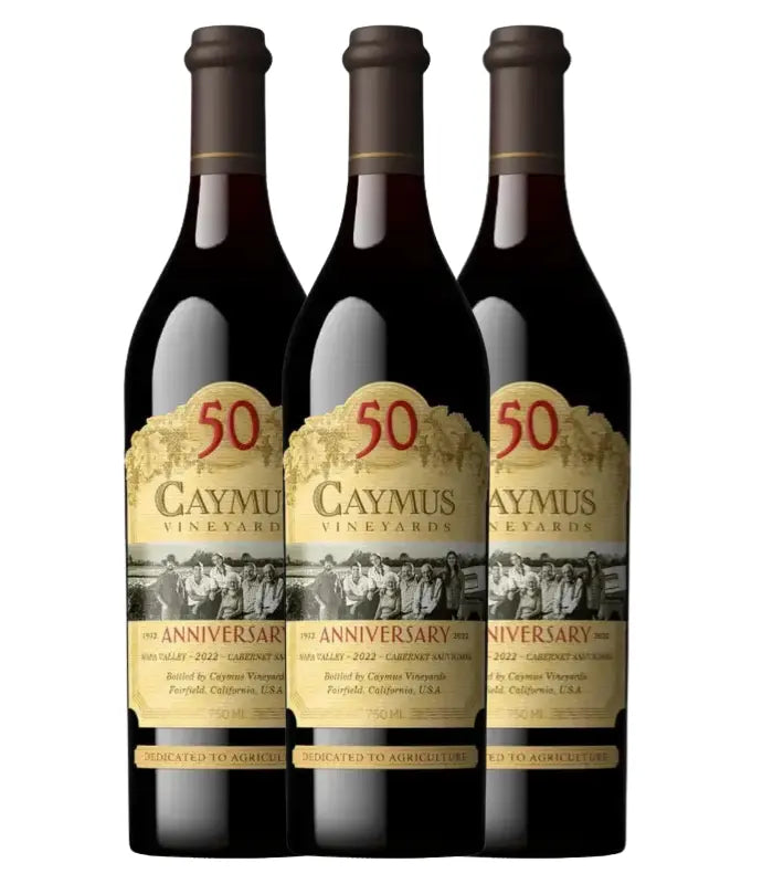 Caymus 50th Anniversary Napa Valley Cabernet Sauvignon 2022 3 Pack