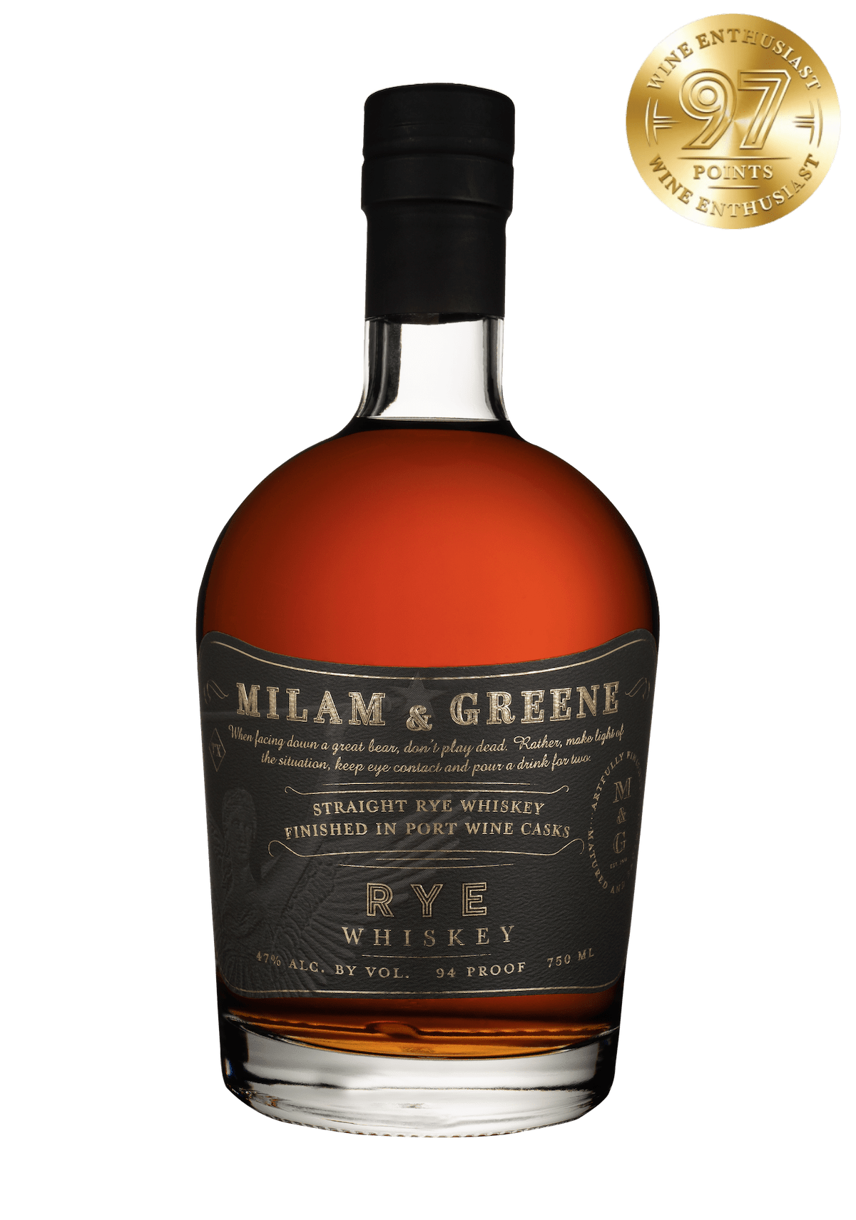 Milam & Greene Straight Rye Finished In Port Wine Casks
