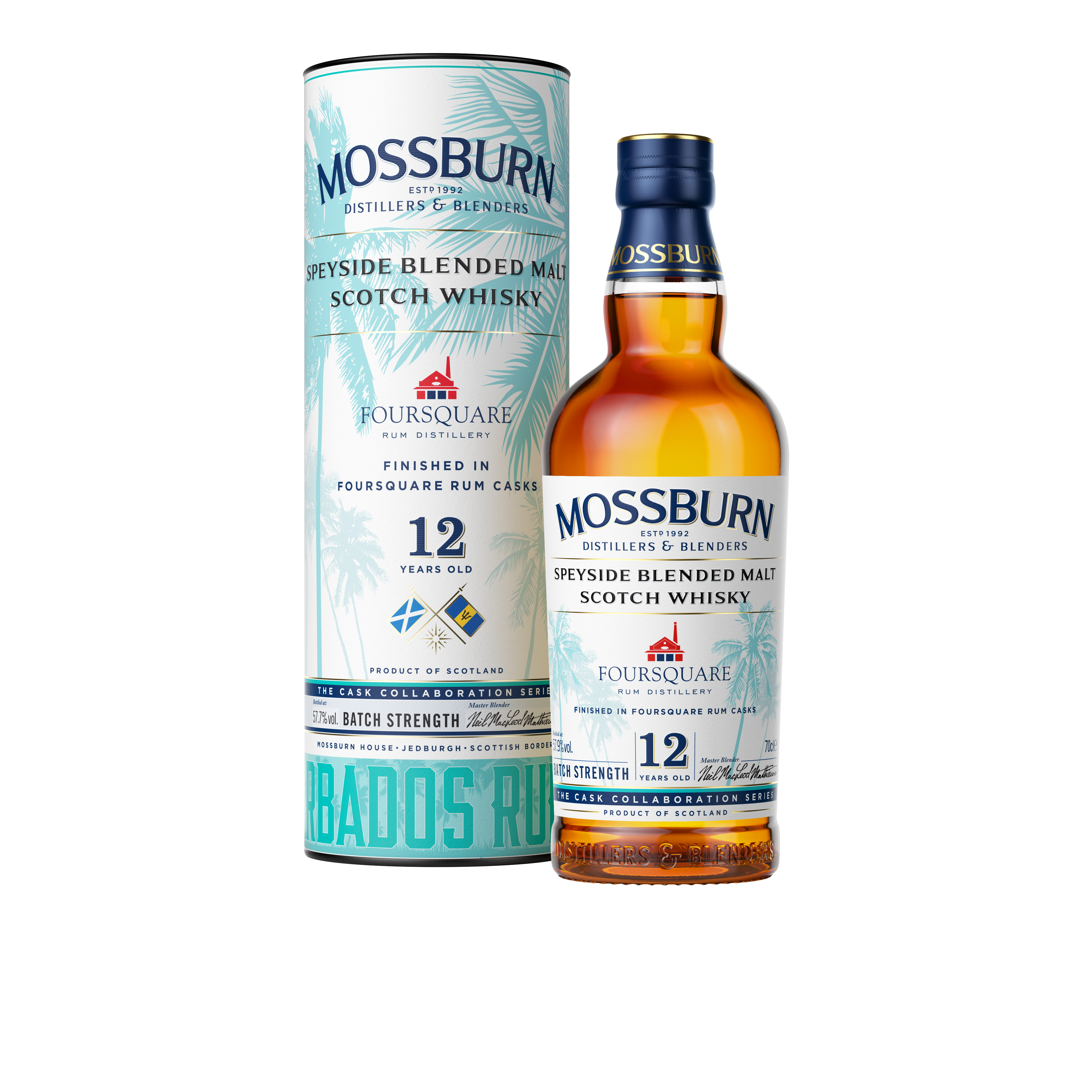 Mossburn 12 Year Old Speyside Blended Malt Foursquare Rum Finish