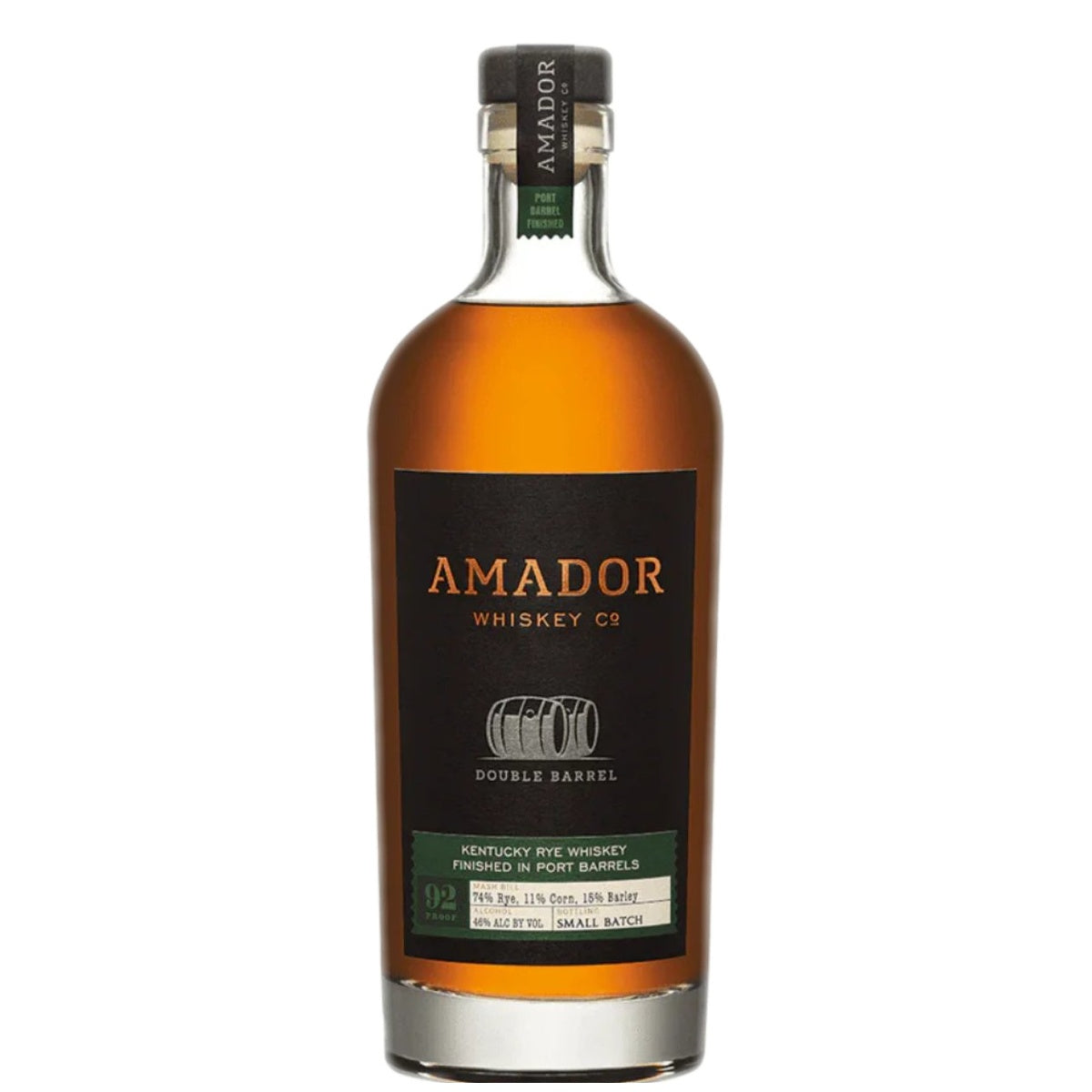 Amador Whiskey Co. Rye Whiskey Double Barrel Port Barrel Finished - Whisky and Whiskey