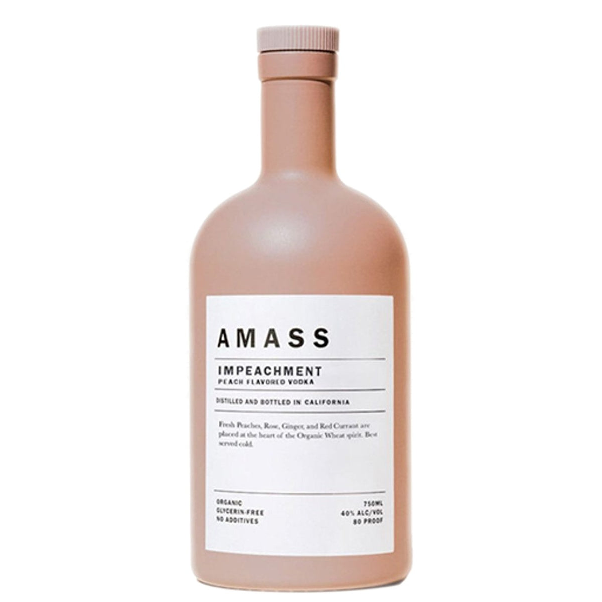 AMASS Peach Flavored Vodka - Whisky and Whiskey