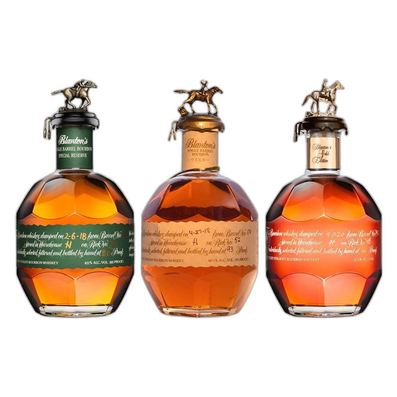 Blantons Green Label Red Label  Gold Label Bundle