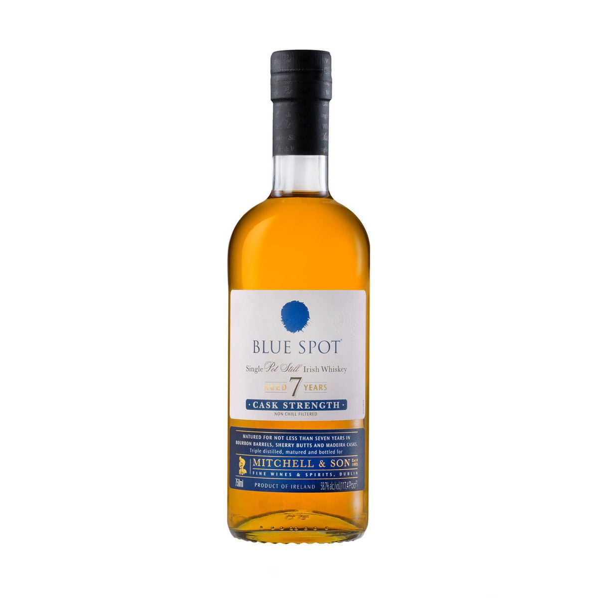 Blue Spot 7 Year Cask Strength Irish Whiskey