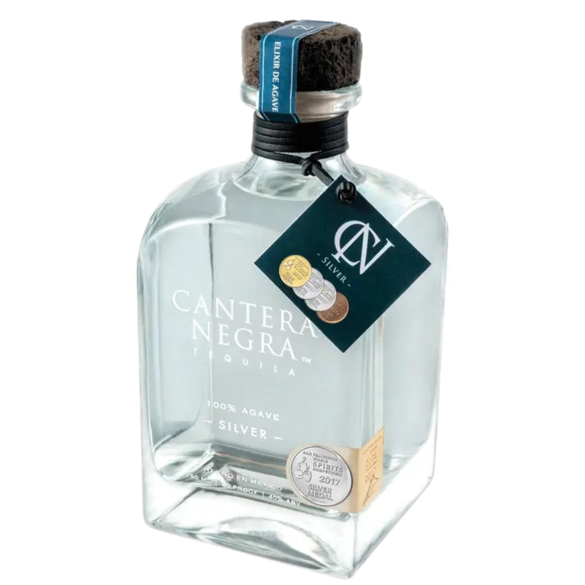 Cantera Negra Silver Tequila - Whisky and Whiskey
