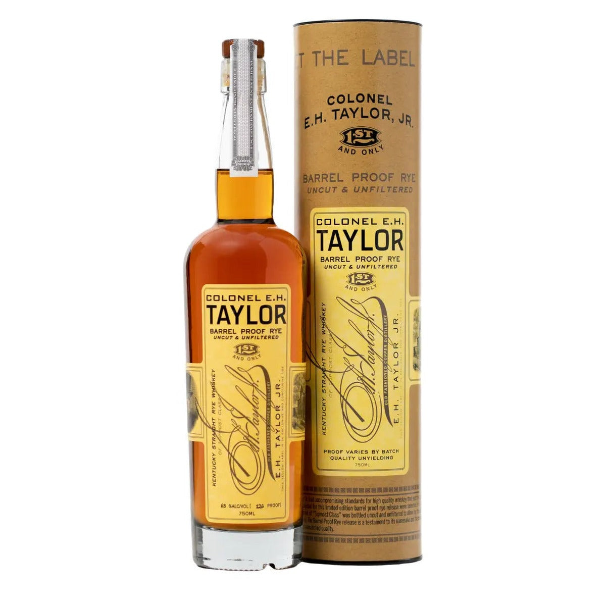 Colonel E.H. Taylor, Jr. Barrel Proof Rye Whiskey