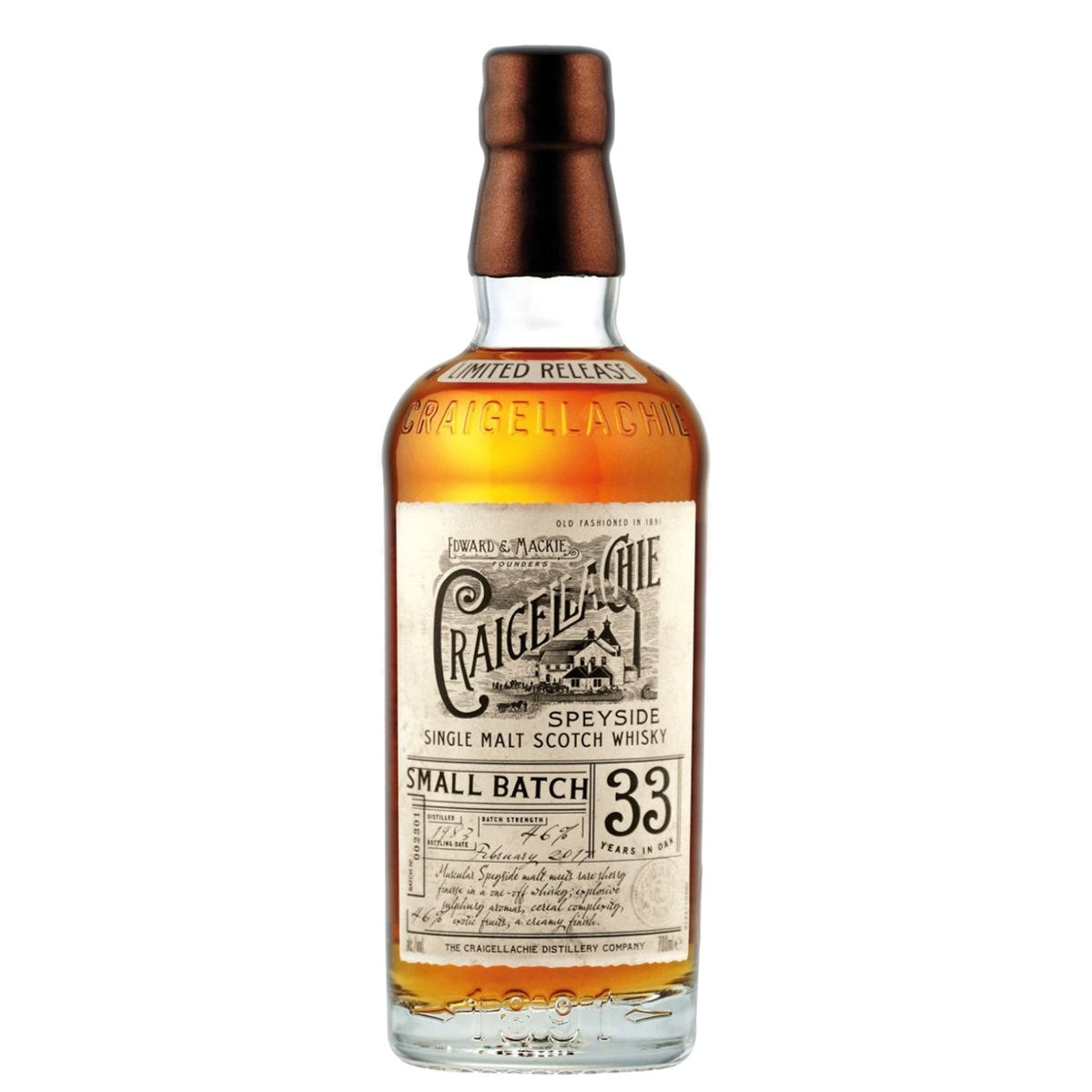 Craigellachie Single Malt Scotch Small Batch 33 Yr. - Whisky and Whiskey