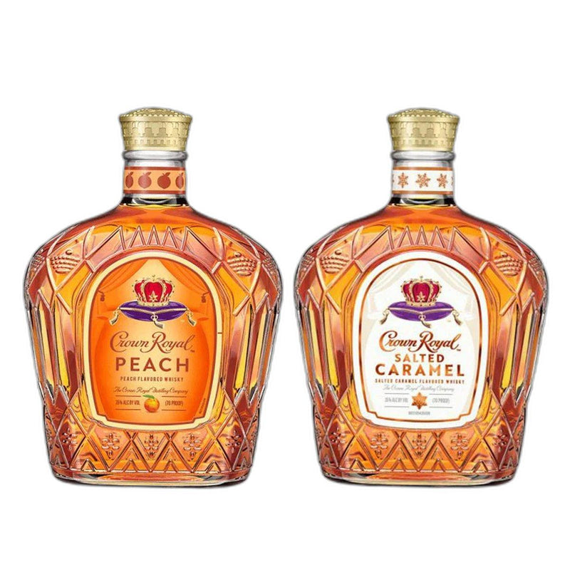 Crown Royal Peach  Crown Royal Salted Caramel Bundle