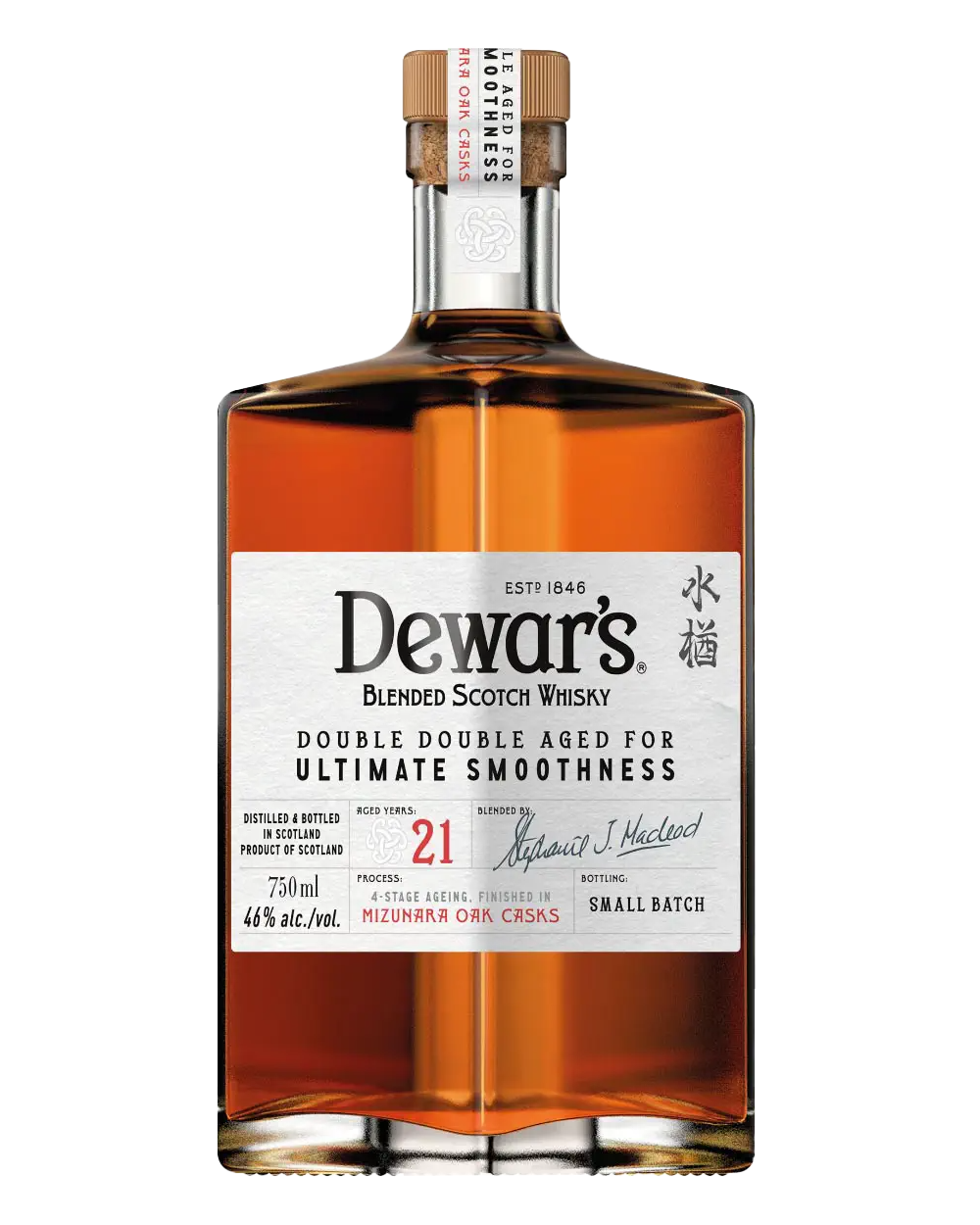 Dewar's Double Double 21 Year Old Mizunara Blended Scotch Whisky