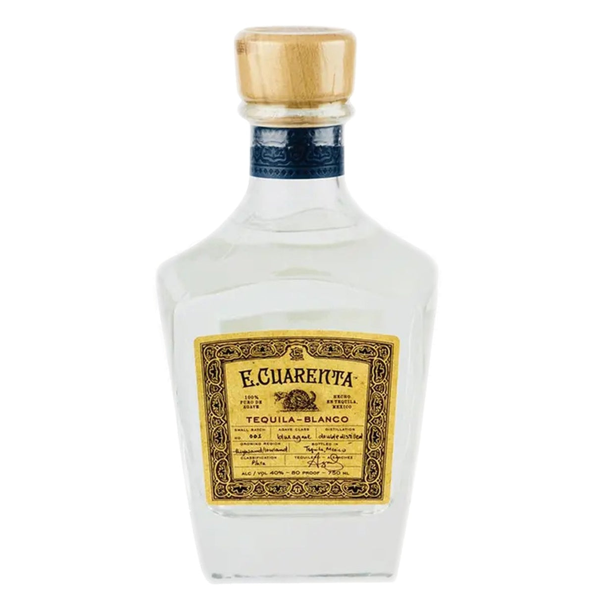E. Cuarenta Tequila Blanco - Whisky and Whiskey