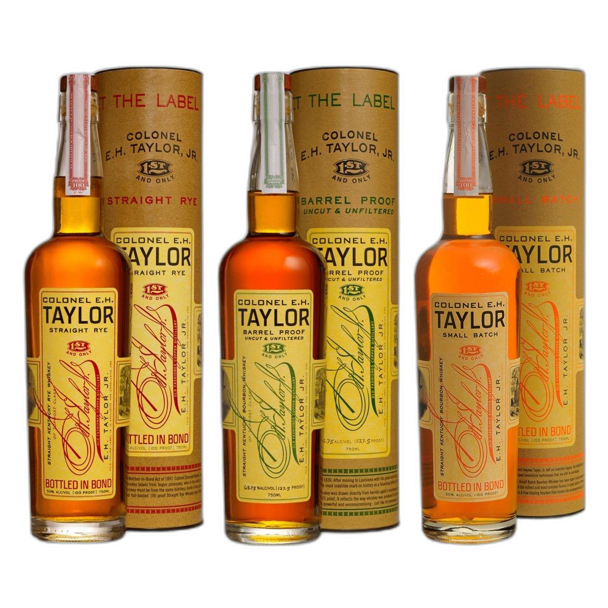 Buy EH Taylor Straight Rye Bourbon Barrel Proof Small Batch Bundle ...