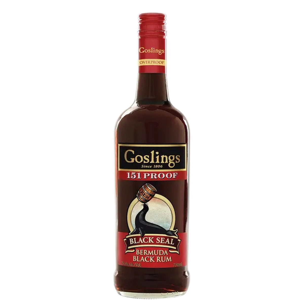 Goslings Black Rum Black Seal 151 - Whisky and Whiskey