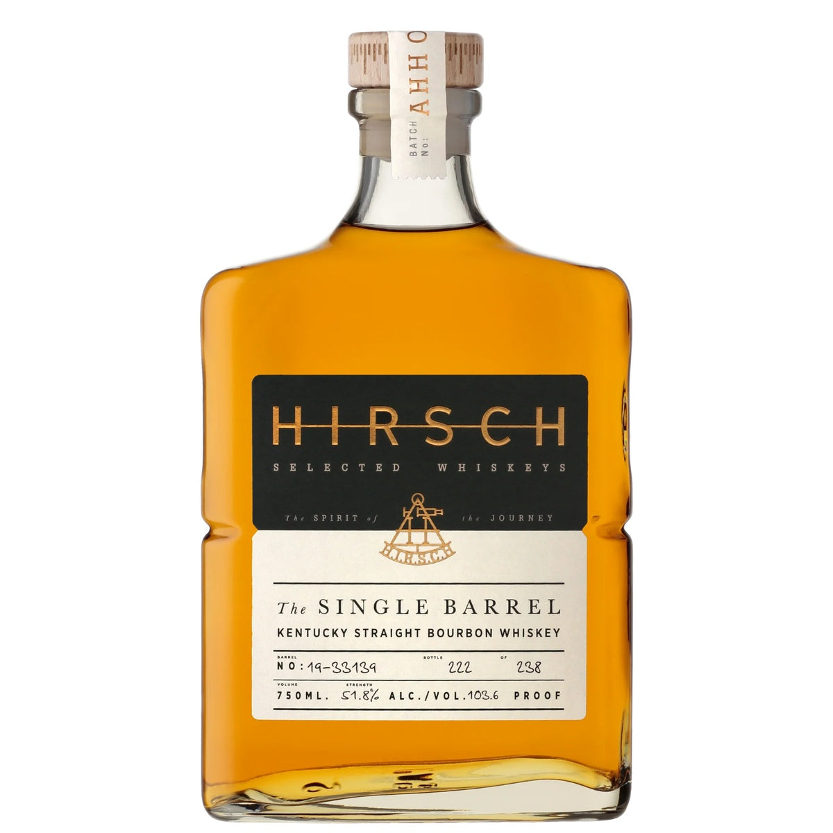 Hirsch Straight Bourbon The Single Barrel White